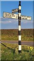 Direction Sign ? Signpost north of Sarkhall, Kirkandrews