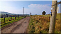 The track to Crosbie Mains farm