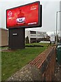 Electronic advertising hoarding