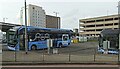 Electric buses at Birmingham Airport