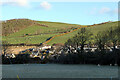 Frosty and sunlit fields at Bryn-y-castell