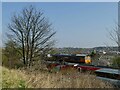 Freight train passing Wykebeck Avenue