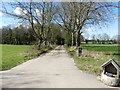 Long driveway to The Coach House