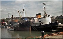 NY0336 : Maryport Harbour in 1989 by Kevin Waterhouse