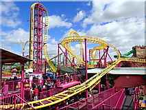 TQ8884 : The roller coaster at Southend by Marathon