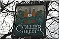 TQ7146 : Collier Street village sign by N Chadwick
