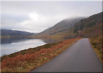 NH3139 : Road by Loch Beannacharan by Craig Wallace