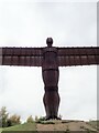 NZ2657 : Up close to the Angel of the North by Eirian Evans