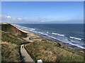 Footpath to the beach at Saltburn