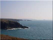 SM7423 : View of headlands from Porthclais by Jeff Gogarty