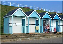 TA1765 : Beach huts, South Sands by JThomas