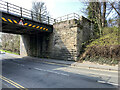 North abutment, east side, Rugby Road railway bridge, Leamington