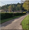 Road to  Court Farm Buildings and Llanover Estate Office, Llanover