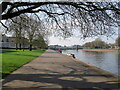 Path alongside the River Trent near the County Hall