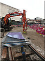 Tram works at Bull Street