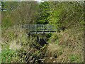 Metal footbridge