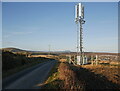 Mobile phone mast, by the B9139