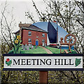 TG3028 : Meeting House Hill village sign by Jane Rackham
