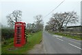 Telephone box in Sawley