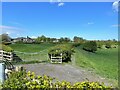 Course of old railway line in former Barnbow Munitions Factory