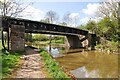 Old railway bridge across the canal