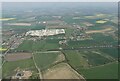 Aire and Caulder Canal and building site at Pollington: aerial 2022