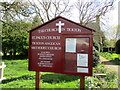 Church  notice  board. Tickton