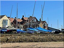NU2410 : Small boats in Alnmouth by Graham Hogg
