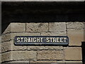 Straight Street sign