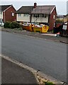 Two full yellow skips, Malpas, Newport