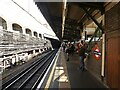 Waiting for the next train at Edgware Road