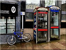 H4572 : Phone boxes, Omagh by Kenneth  Allen