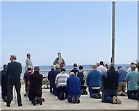 J3730 : Men's Rosary Group Prayer on Newcastle's Central Promenade by Eric Jones