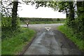 Road junction at Latton