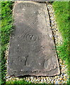 NH7065 : Grave slab, St Michael's kirkyard by Bill Harrison