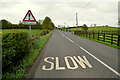 Slow markings along Donaghanie Road