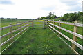 Gate on the footpath to Lower Thorpe