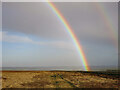 NY8855 : Double rainbow over Burntridge Moor (2) by Mike Quinn