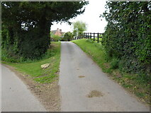 SO6882 : An entrance drive at Harcourt Farm near Stottesdon by Jeremy Bolwell