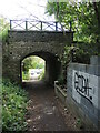 Over and under the old railway bridge