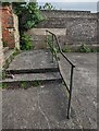 ST3091 : Broken railings, Larch Grove, Malpas, Newport by Jaggery