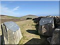 Panorama on rocks above Llithfaen