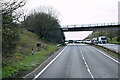 Milestone Lane crossing the A38 near Chudleigh