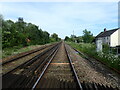 View from a foot crossing alongside Howland Road