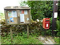 SO5498 : Village noticeboard at Church Preen by Jeremy Bolwell