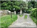 Start of the Battlefields Trail footpath