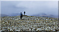 NH2871 : Crossing the summit of Beinn Liath Mhòr a' Ghiubhais Lì by Trevor Littlewood