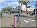 Painted posts on Filwood Broadway