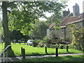 Cottages on the village green at Staindrop