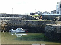 NJ5866 : Small boat in the Old Harbour, Portsoy by Alan Murray-Rust